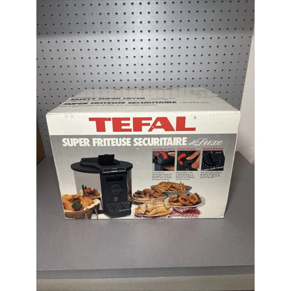 TEFAL Super Safety Fryer Model 8215 Made In France - Sealed, New Old Stock